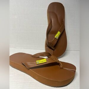 The Healing Sole Brown Thong Flip Flops Sandals Plantar Fasciitis W 7.5 M 5.5